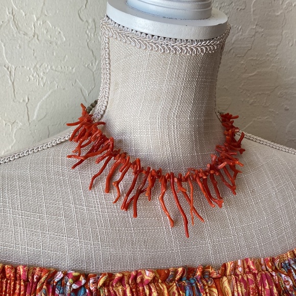 πΊπΊπΊ VINTAGE GENUINE CORAL NECKLACE πΊπΊπΊ - Picture 6 of 9